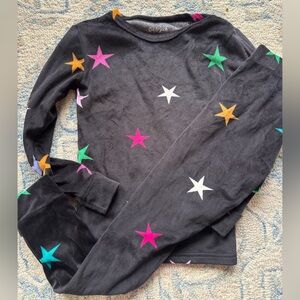 Cat & Jack softest EVER Black Pajamas with  Stars, size 8